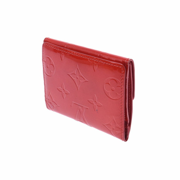 Louis Vuitton Vernis Patent Ludlow Wallet Rouge Monogram Case - Picture 2 of 12